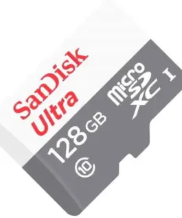 Alternative view of Карта памет SANDISK Ultra microSDXC UHS-I, 128GB, Class 10, 100Mb/s