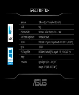 Чекмедже за SSD ASUS ROG Strix Arion Lite
