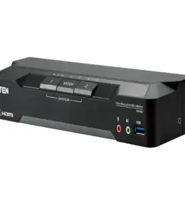 KVM превключвател ATEN CM1942 2-портов USB HDMI DisplayPort Mini-Matrix