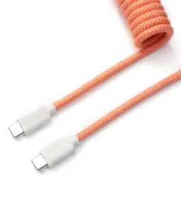 Кабел за клавиатура Keychron Coiled Aviator Pink Orange