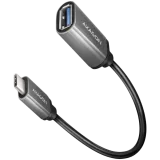 Alternative view of USB хъб AXAGON RUCM-AFAC USB 3.2 Gen 1 Type-C Male > Type-A Female, cable adapter 0,2m, 3A, ALU