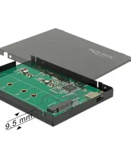 Alternative view of Външно чекмедже Delock, За M.2 NVMe PCIe SSD, USB-C 3.1 Gen 2, 2.5Prime;