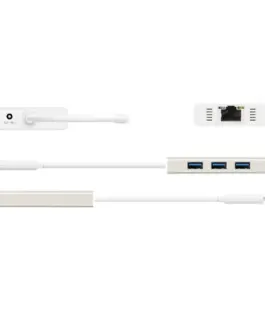 Хъб 3-портов J5create JCH471, USB-C 3.1, USB-A 3.0, Gigabit Ethernet - Image 3