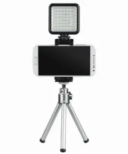 Alternative view of LED лампа Hama 49 BD, за допълнително осветяване на записи с камера и смартфон, Черна