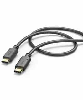 Alternative view of HAMA Кабел USB-C мъжко - USB-C мъжко, 1.0 м, 480 MBit/s, Черен