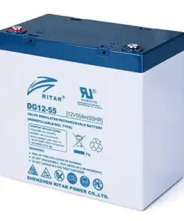 Оловна гелова батерия RITAR (DG12-55) 12V 55Ah 229 / 138 /211 mm  F15/M6 / F11/M6 За соларни