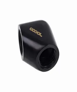 Alternative view of L-конектор Alphacool Eiszapfen, G1/4 AG вътрешна резба G1/4 IG, Черен мат