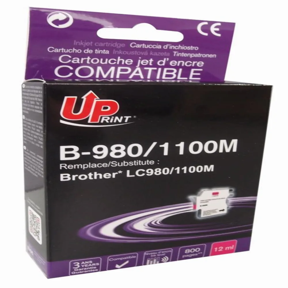 Мастилница INKTEC Brother LC1100M/980M/67M/65M/61M/38M Червен