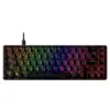 Геймърскa механична клавиатура HyperX Alloy Origins 65 HyperX Aqua суичове