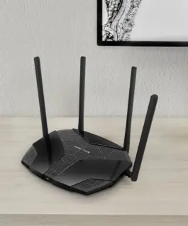 Alternative view of 2-лентов Gigabit WiFi 6 рутер Mercusys MR70X AX1800