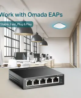 Alternative view of 5-портов Gigabit комутатор TP-Link TL-SG1005LP с 4 PoE+ порта