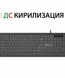Клавиатура Delux K7009BU с БДС кирилизация