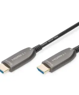 HDMI кабел Digitus AOC Hybrid Glasfaser AK-330126-150-S - 15 м - черен