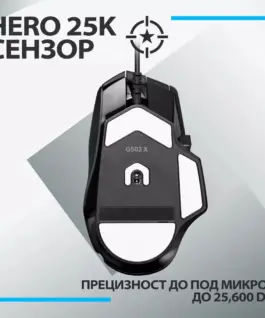Геймърска мишка Logitech G502 X 910-006138 – черна