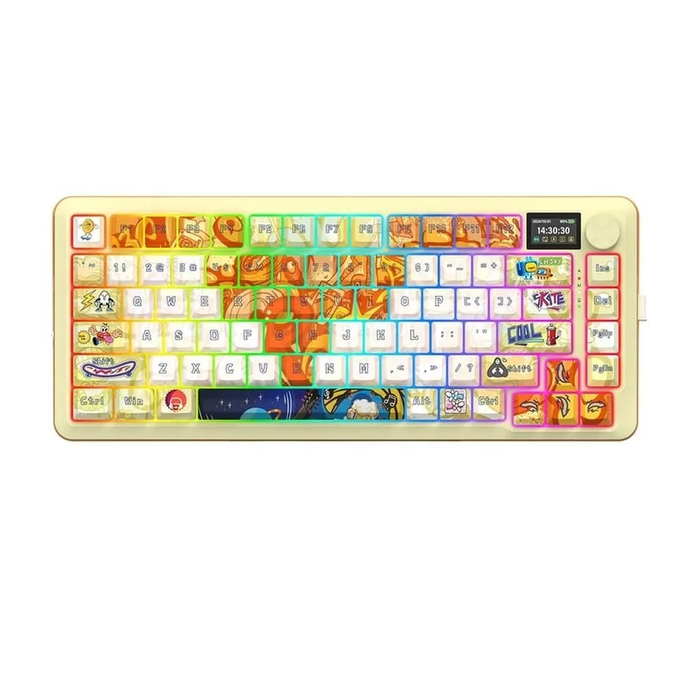 Геймърска механична клавиатура Redragon Flekact Pro Art Anime K708GF-RGB-PRO с Bluetooth и безжична връзка и RGB