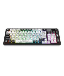 Bluetooth и безжична механична геймърска клавиатура Redragon Artemis Pro Anime K719GF-RGB-PRO RGB осветление - черно с бяло - Image 3
