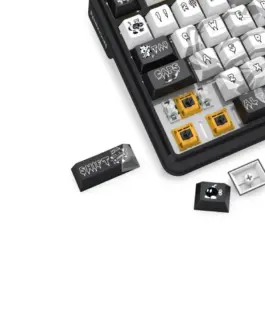 Bluetooth и безжична механична геймърска клавиатура Redragon Artemis Pro Anime K719GF-RGB-PRO RGB осветление - черно с бяло - Image 5