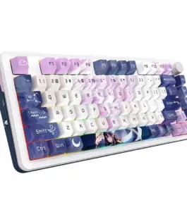 Alternative view of Механична Bluetooth и безжична геймърска клавиатура Redragon Cyrus Pro Anime K681ACG-RGB-PRO с RGB осветление - бяла