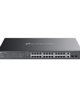 28-портов комутатор TP-Link Omada ES228GMP Gigabit Easy Managed Switch с 24 PoE+