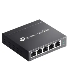5-портов гигабитов управляем настолен комутатор TP-Link Omada ES205GP с 4-порта