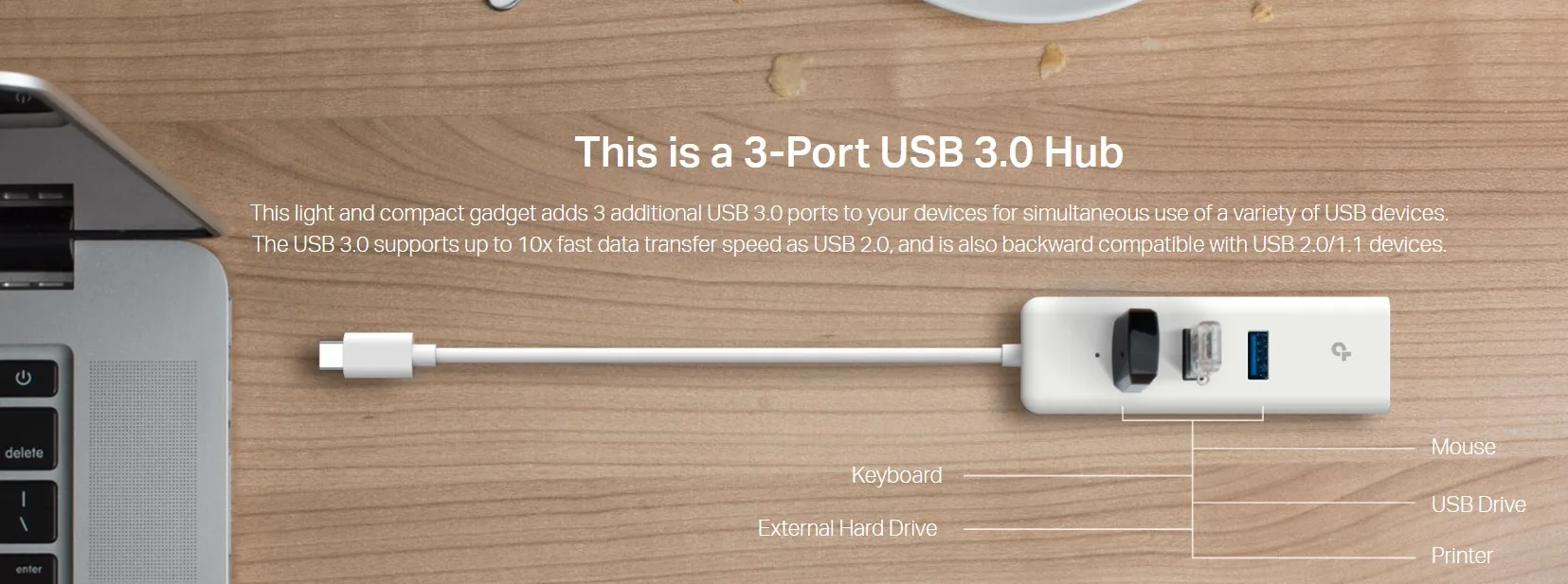 USB Type-C 3-портов хъб и гигабитов Ethernet адаптер TP-Link UE330C - Image 51