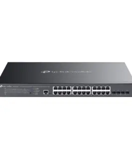 24-портов гигабитов и 4-портов 10GE SFP+ L2+ управляван комутатор TP Link Omada SG3428XMPP с 16-портов PoE+ и 8-портов PoE++