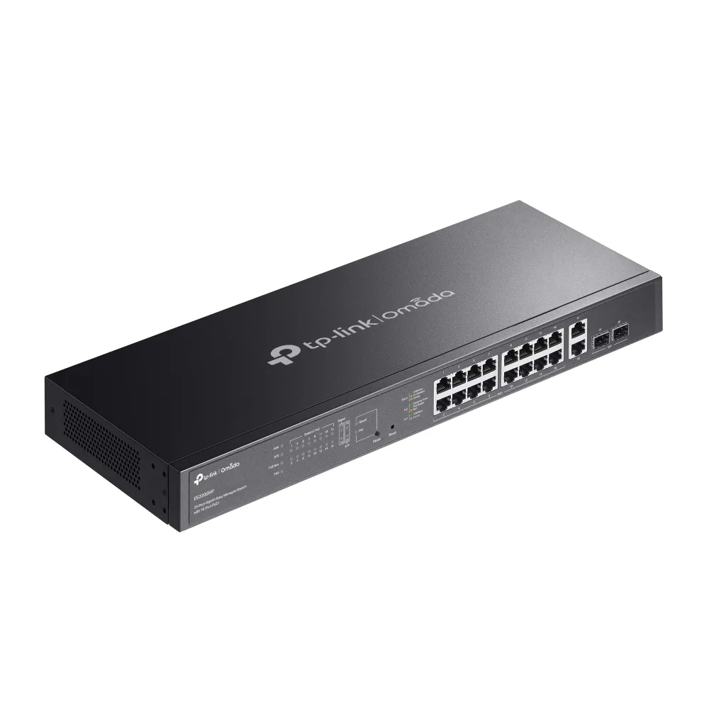 20-портов комутатор TP-Link Omada ES220GMP Gigabit Easy Managed Switch с 16 PoE+ порта - Image 3