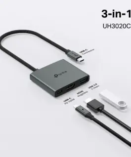 USB хъб TP-Link Type-C 3 в 1 UH3020C