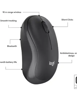 Logitech Mouse M240 Silent Bluetooth 910-007119 graphite