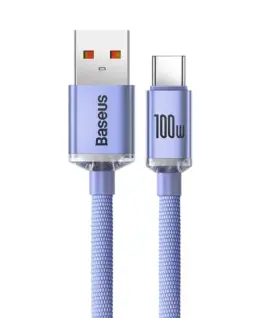 Кабел Baseus Crystal Shine USB Type A към USB Type C 100W 2м CAJY000505 –