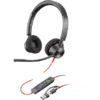 Слушалки HP Poly Blackwire 3320 Stereo Microsoft Teams Certified USB-C +USB-C/A адаптер