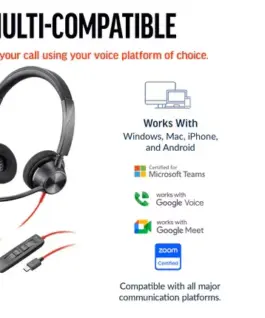 Alternative view of Слушалки HP Poly Blackwire 3320 Stereo Microsoft Teams Certified USB-C +USB-C/A адаптер 8X220AA