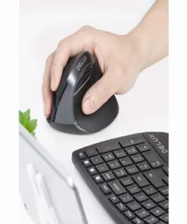 Alternative view of Мишка DELUX M618 mini+G36UF вертикална безжична - черно/сиво