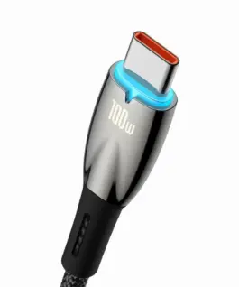 Alternative view of Кабел Baseus Glimmer Series USB-A - USB-C 100W 480Mbps 2м CADH000501 - черен