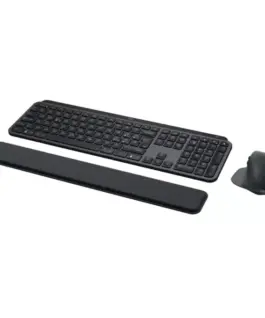 Alternative view of Комплект безжична клавиатура и мишка Logitech MX Keys S Combo USB-C rechargeable US, USB 920-011614 - черна