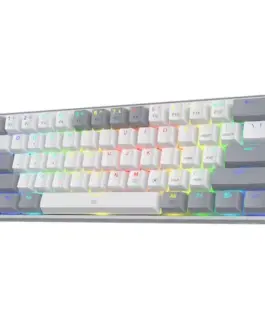 Alternative view of RGB Кабелна/Bluetooth 5/2.4GHz механична геймърска клавиатура Redragon K616-RGB-WG_RD Fizz PRO Red Switch - бяло/сиво