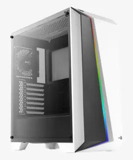 Кутия за настолен компютър Aerocool Cylon Pro RGB прозрачен панел от закалено стъкло CYLON-PRO-G-WT-V2 -