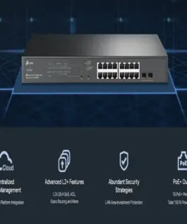 Alternative view of 18-портов гигабитен управляем комутатор TP-Link JetStream TL-SG2218P с 16-портов PoE+