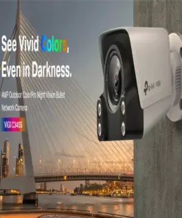 Alternative view of 4MP външна пълноцветна Bullet мрежова камера TP-Link VIGI C340S