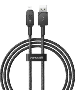 Alternative view of Кабел Baseus Unbreakable Series USB към Lightning 2.4A 2м P10355802111-01 - черен