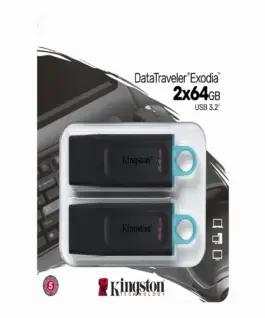 Alternative view of КОМПЛЕКТ 2 ФЛАШ ПАМЕТИ Kingston DataTraveler Exodia - USB flash drive - 64GB - 2 pcs pack - PN DTX/64GB-2P