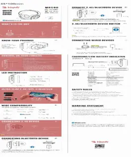 Alternative view of A4tech Bloody МR-590 Геймърски безжични слушалки с микрофон,Bluetooth 3.5мм жак, бял