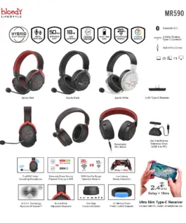 A4tech Bloody МR-590 Геймърски безжични слушалки с микрофон