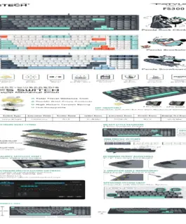 A4tech Fstyler FGS300 Panda Rock Механична TKL кирилизирана
