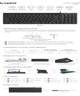 A4tech Fstyler FX70 Жична клавиатура