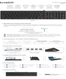 A4tech Fstyler FX72 Жична клавиатура