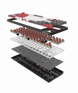 А4tech Геймърска механична клавиатура Bloody Naraka S87 TKL Backlit Red Switch