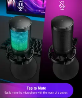 Настолен микрофон FIFINE A6NEO RGB - Black