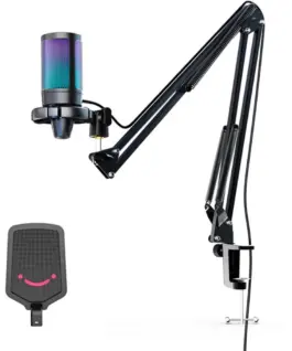 Микрофон със стойка FIFINE A6T RGB - Black