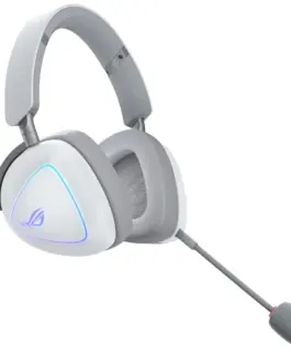 Геймърски безжични слушалки ASUS ROG Delta II White - USB-C